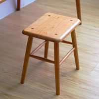 Tabouret rustique en bois massif, tabouret carré en bois d'orme récupéré, tabouret de salle à manger style ferme, finition antique, banc de cuisine, tabouret d'entrée