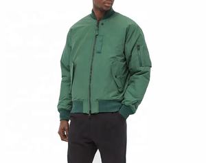 Chaqueta Bomber Casual de Invierno para Hombre, Estilo Racer, con Botones, de Piel de Oveja, Bordado Personalizado, Parches, Lisa, Estándar, Satinada, de Gran Venta - Product Image 4