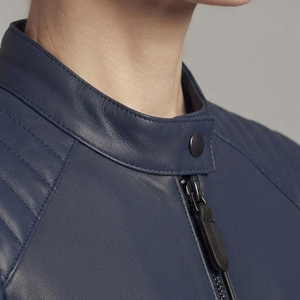 Custom Fit Women's Leather <b>Jacket</b> Ladies Stand Collar Leather <b>Jackets</b> Female Zip Up PU Leather <b>Biker</b> <b>Jackets</b> Women's Moto <b>Jacket</b> - Product Image 5