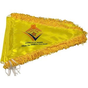 Drapeaux rectangulaires rouges FLC GROUP avec numéros 01 07, en polyester durable, impression numérique, mât en aluminium, pour événements sportifs - Product Image 3