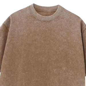 Camiseta Oversize Larga de Algodón 100% Sólido para Streetwear con Logo Frontal Personalizado, Manga Corta, 220g, Lisa, OEM - Product Image 6