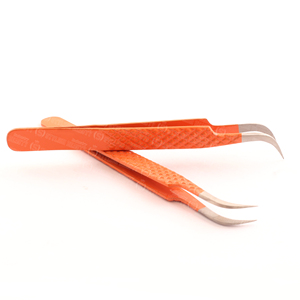 Pince à épiler pour extensions de cils en acier inoxydable, disponible en OEM, avec poignée diamantée, précision ingénierie, série Elite, antistatique, personnalisable - Product Image 1
