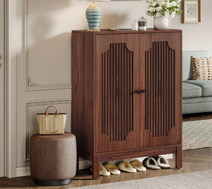 Meuble à chaussures en bois moderne et minimaliste Tribe Signs, 80 cm, 5 niveaux de rangement, pour l'entrée de la maison - Product Image 2