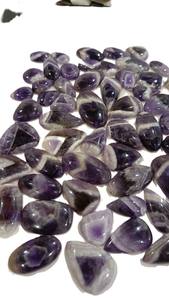 ARTS JEWELS Lote al por mayor de 780g de cabujones de amatista azul natural con bandas, piedras sueltas para fabricación de joyas, con juego de color de Rajastán - Product Image 4