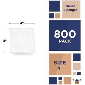 ชุดผ้าโพลีผสม4ชั้นแบบไม่ยึดติด2 "x 2" ผ้าเช็ดแผลแบบใช้แล้วทิ้ง - Product Image 2