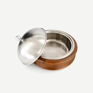 หม้อตุ๋นไม้ทรงกลมพร้อมฝาปิด ดีไซน์เรียบง่าย ทนทาน ล้างมือเท่านั้น - Product Image 3