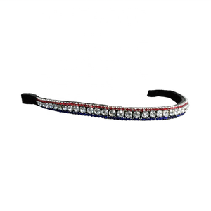 Premium Quality Multi-Crystals Leather Brow Band New Condition for <b>Horse</b> <b>Stable</b> - Product Image 1