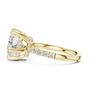 Bague en or massif 10k 14k 18k pour femme, forme cœur classique, diamant 4 carats, Aries Jewel, pour cadeau, fiançailles, anniversaire, mariage - Product Image 2