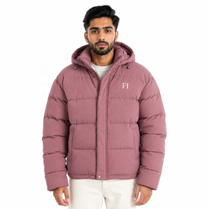 Men's Quilted Jacket Premium Insulated Everyday Outerwear Bomber Jacket Classic Zip Up Waterproof Breathable OEM Men's Jacket - Product Image 1