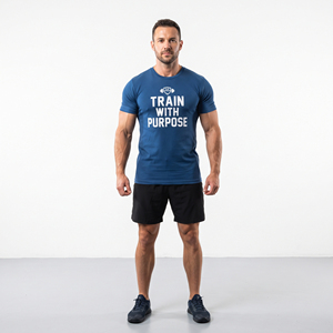 Camisetas Deportivas para Hombre, Casuales, 100% Algodón, Ropa de Gimnasio, Ajuste Musculoso, Ligeras, Estampadas, para Entrenamiento de Fisicoculturismo - Product Image 1