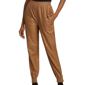 Pantalones de cuero para mujer al por mayor, hechos a medida, con tela transpirable, múltiples bolsillos, para gimnasio, uso diario, informales, OEM - Product Image 4