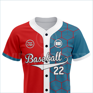 Unique Custom Printed <b>Baseball</b> Uniform Jersey Set Private Label Low MOQ Quick Delivery Breathable 100% Polyester Sportswear - Product Image 4