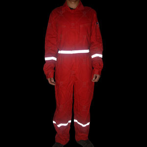 Factory Custom FR <b>Fire</b> Resistant Cotton Coveralls Reflective Tape High Visibility Safety Workwear Industrial Protective Uniform - Product Image 6