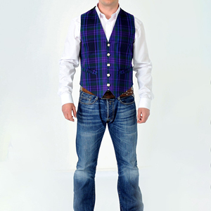 Wholesale OEM Top Quality Kilt Society Men's Scottish Tartan <b>Vest</b> Men's Stylish Scottish Quick Dry Tartan <b>Vest</b> - Product Image 2