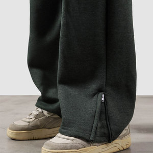 Adult Men's Heavyweight Baggy Straight Sweatpants <b>Polyester</b> Cotton <b>Joggers</b> Drawstring Closure Custom OEM Service Casual <b>Joggers</b> - Product Image 3