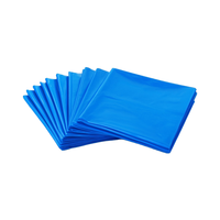 Bin Guard Flat Heavy-Duty 60-65 Gallons Thermoscellage Recyclable 38*58cm 100Micron Bleu HDPE/LDPE Sacs Poubelles pour Bureau et Jardin