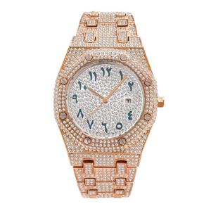 Elegante Reloj de Diamantes Moissanite Hecho a Mano con Piedras Brillantes y Materiales de Larga Duración, Exportación al por Mayor - Product Image 4