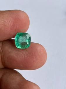 Esmeralda Natural de Corte Cojín, Gema Suelta Verde Preciosa para Anillo, Colgante, Fabricación de Joyas, Regalo - Product Image 6