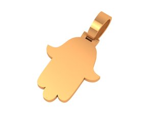 Colgante de Moissanita Personalizado con Diseño de Hamsa, Amuleto Protector, Amuleto de Ojo, Colgante de Mano de Fátima, Colgante de Plata 925, Colgante de Buena Suerte para Regalos - Product Image 5