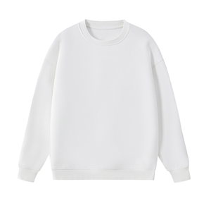 Sweat-shirt unisexe grande taille à col ras du cou, en molleton épais, coupe ample à épaules tombantes, style streetwear personnalisé - Product Image 1