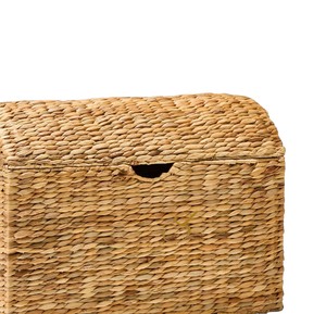 Cesta de Almacenamiento de Jacinto de Agua, Baúl de Juguetes Tejido con Tapa, Contenedor Grande para Mantas, Organizador para Decoración del Hogar - Product Image 3