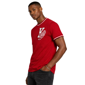 T-shirt Ringer en chenille Kappa Alpha Psi Summers, vêtement de fraternité grecque Krimson avec un design classique, confort premium et coupe élégante - Product Image 3