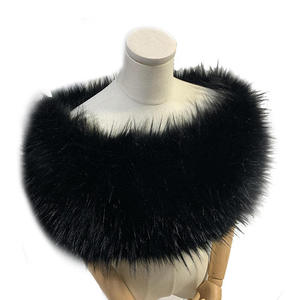 Nesta Sports 2022 Hiver Manteau en fausse fourrure de renard, Cape-châle de soirée en fourrure de vison blanc et noir pour femme, idéal pour mariages - Product Image 5