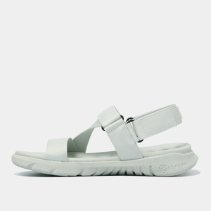 Sandalias Casuales Unisex Color Gris Musgo de Secado Rápido, Ligeras, con Tiras Cruzadas, Cierre de Velcro, Punta Abierta, Logotipo y Talón Extraíble - Product Image 3