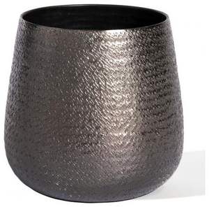 Grand pot de fleurs en métal pour la décoration du salon, élégant récipient pour plantes d'intérieur avec finition moderne pour les intérieurs de luxe - Product Image 4