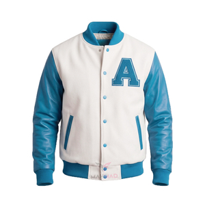 Custom A Letter Wool Varsity <b>Jacket</b> for Men High Quality Button Closure Fashion Design <b>Jackets</b> Bomber Collage <b>Letterman</b> <b>Jackets</b> - Product Image 4