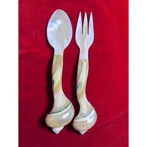 Cuchara Ecológica de Concha Marina Hecha a Mano, Vajilla de Concha Natural Desechable y Ligera para Bodas, Fiestas y Eventos - Product Image 4