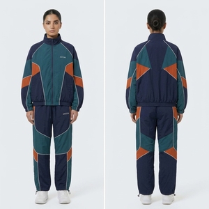 Women's Plus Size Windbreaker <b>Tracksuit</b> - Zip-Up Jogging Suit for Gym, Custom Printed - Product Image 6