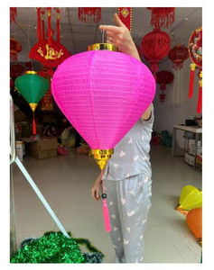 Linternas de Seda Hechas a Mano al por Mayor, en Varios Colores, Adornos Colgantes Decorativos para el Hogar, Fiestas y Festivales - Product Image 6