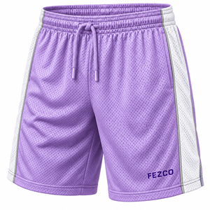 Shorts de sport pour hommes 100% polyester, shorts en mesh de haute qualité, logo personnalisé, shorts de sport style hip hop pour hommes - Product Image 6