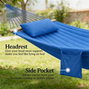 Double Outdoor <b>Hammock</b> Swing-for Relaxation and Leisure - Product Image 4