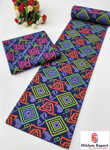 Tela Africana con Estampado de Cera Estilo Ghana, 100% Algodón, para Vestidos de Niñas, Manualidades, Bolsos y Proyectos de Batik - Product Image 3