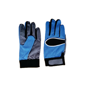 Gants de sécurité en spandex bleu, bouts des doigts lisses, antidérapants, poignet renforcé, durables, antistatiques, anti-chimiques, sans latex - Product Image 1