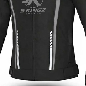 Chaqueta de Motocicleta 5 SPORTS para Hombre, Manga Larga, Resistente al Viento, con Franjas Reflectantes Negras, para Todas las Estaciones, Ropa de Carreras - Product Image 4