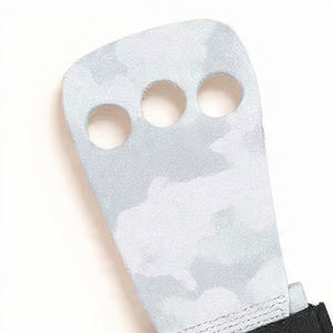 Guantes de Gimnasia de Cuero con 3 Orificios, Protección para las Palmas, Soporte para las Muñecas, Entrenamiento Cruzado, Dominadas, Levantamiento de Pesas - Product Image 4