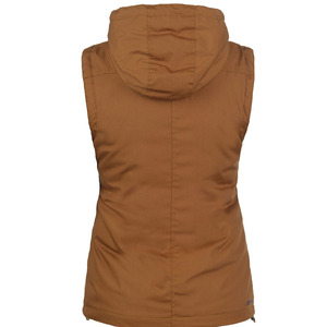 Chaleco largo de plumón ligero para mujer, chaleco acolchado con cremallera y capucha - Product Image 4