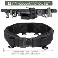 Ceinture tactique MOLLE 12-en-1 OEM Indonésie pour agents de sécurité, uniforme de sport extérieur avec étui à dégagement rapide