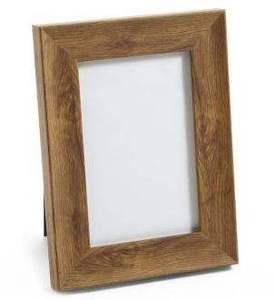 Cadre photo en bois écologique fait main avec impression personnalisée, modèle de table, design rectangulaire vertical - Product Image 3