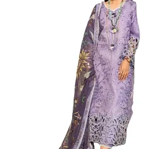 优雅的2024连衣裙: 高品质的巴基斯坦和印度品牌时尚，以时尚派对服装的厚重刺绣为特色。