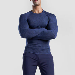Sportswear <b>Men</b> <b>Compression</b> <b>Shirt</b> Long Sleeve Gym Running Quick Dry Breathable Workout Top <b>Shirt</b> Long Sleeve Gym Fitness Athletic - Product Image 1