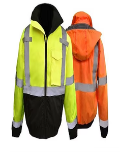 Wholesale High Visibility Reflective Safety Jacket Breathable <b>Windproof</b> Unisex Workwear for Construction Traffic Outdoor Use - Product Image 3