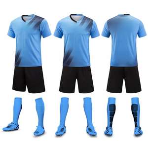 Conjunto Deportivo de Fútbol de Manga Corta para Adultos, Ropa de Entrenamiento de Verano para Estudiantes y Hombres, Conjunto para Juego y Entrenamiento - Product Image 5