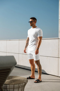 เสื้อยืดผู้ชายปี 2026 ผ้าโพลีเอสเตอร์/คอตตอนถัก แขนสั้น สไตล์วินเทจ สำหรับฤดูร้อน แบบ ODM ด้านหน้า - Product Image 6