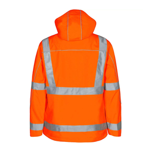 Veste de pluie thermique réfléchissante à haute visibilité, imperméable et uniforme de sécurité pour le travail en extérieur, logo et taille personnalisés - Product Image 2