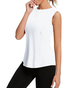 Women Solid Color Knitted Tank <b>Tops</b> O-Neck Sleeveless Breathable Regular Length Minimalist Style - Product Image 4