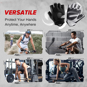 Wholesale Breathable Fitness <b>Training</b> Sports Workout Protector Half Finger <b>Weight</b> Lifting Gym <b>Gloves</b> For Men - Product Image 6